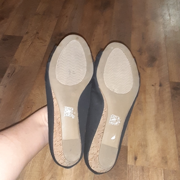 Moda Reflex black open toe shoes size 8M - Picture 4 of 5